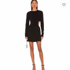 AFRM Black Cut-Out Mini Dress